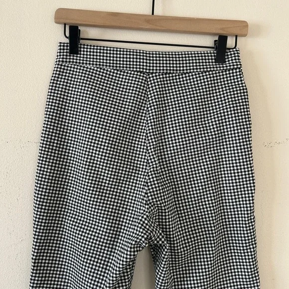 Urban Outfitters Black White Gingham High Rise Zipper Pocket Pants Size‎ 6 - Picture 8 of 8